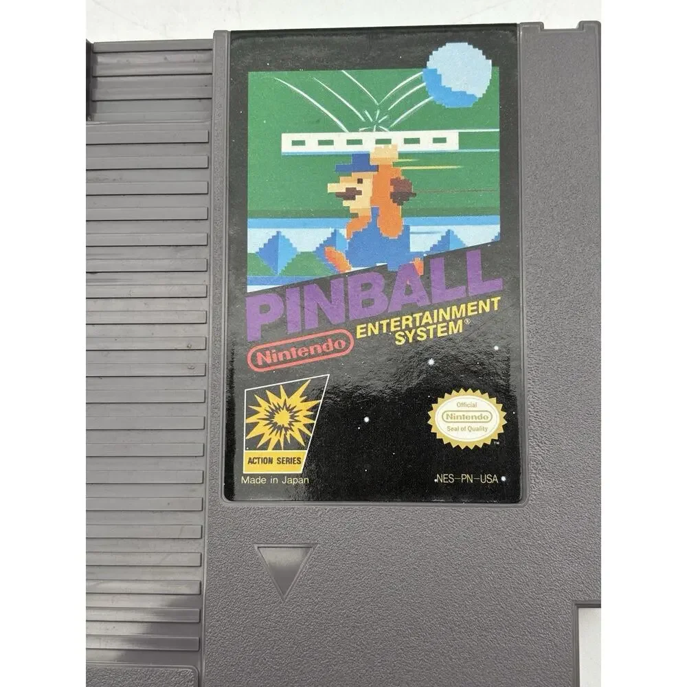 Pinball - 1990 NES Game Authentic Nintendo Tested Working VG Condition